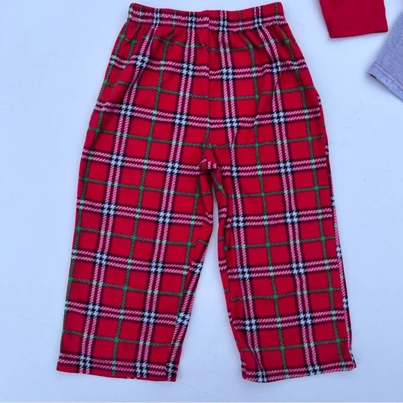 EUC Holiday Pajamas with Rudolph Size 3T - Picture 6 of 8